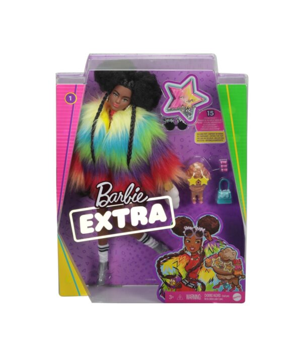 Barbie Extra Bambola con 10 Accessori alla Moda - GVR04