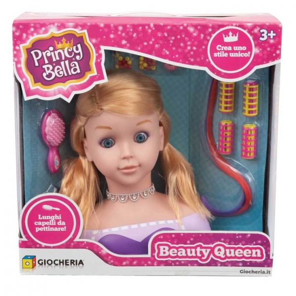 GIOCHERIA testa bambola da pettinare Beauty Queen - Princy bella -GGI190216