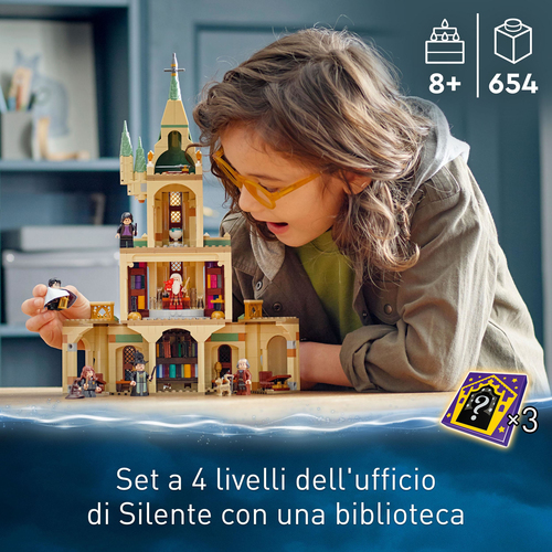 LEGO Harry Potter 76402 Hogwarts: Ufficio di Silente, Castello Giocattolo  con Cappello Parlante e Spada di